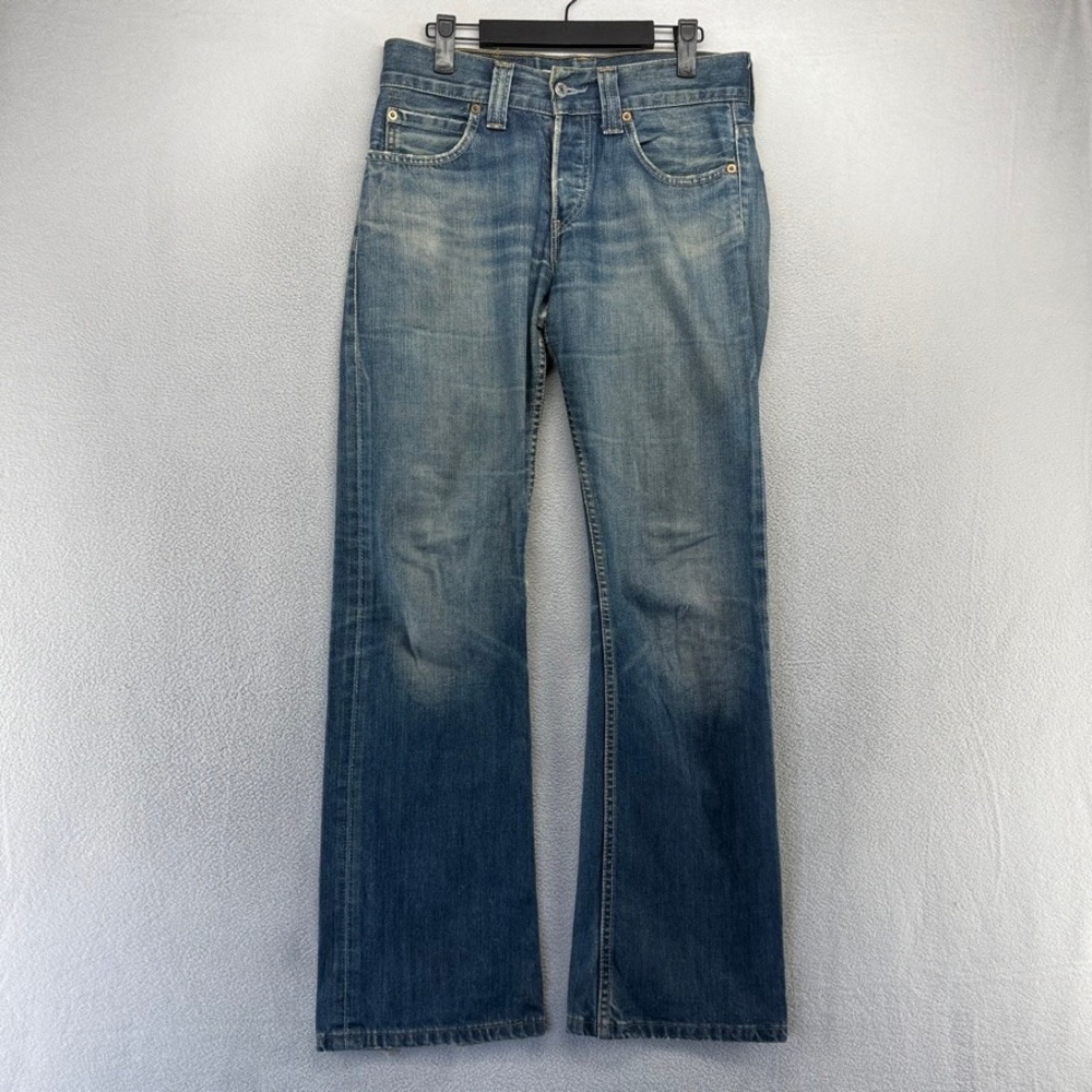 Levis Jeans Mens 29x32 Blue 512 Slim Bootcut Denim Dark Baggy y2k Whisker Cowboy